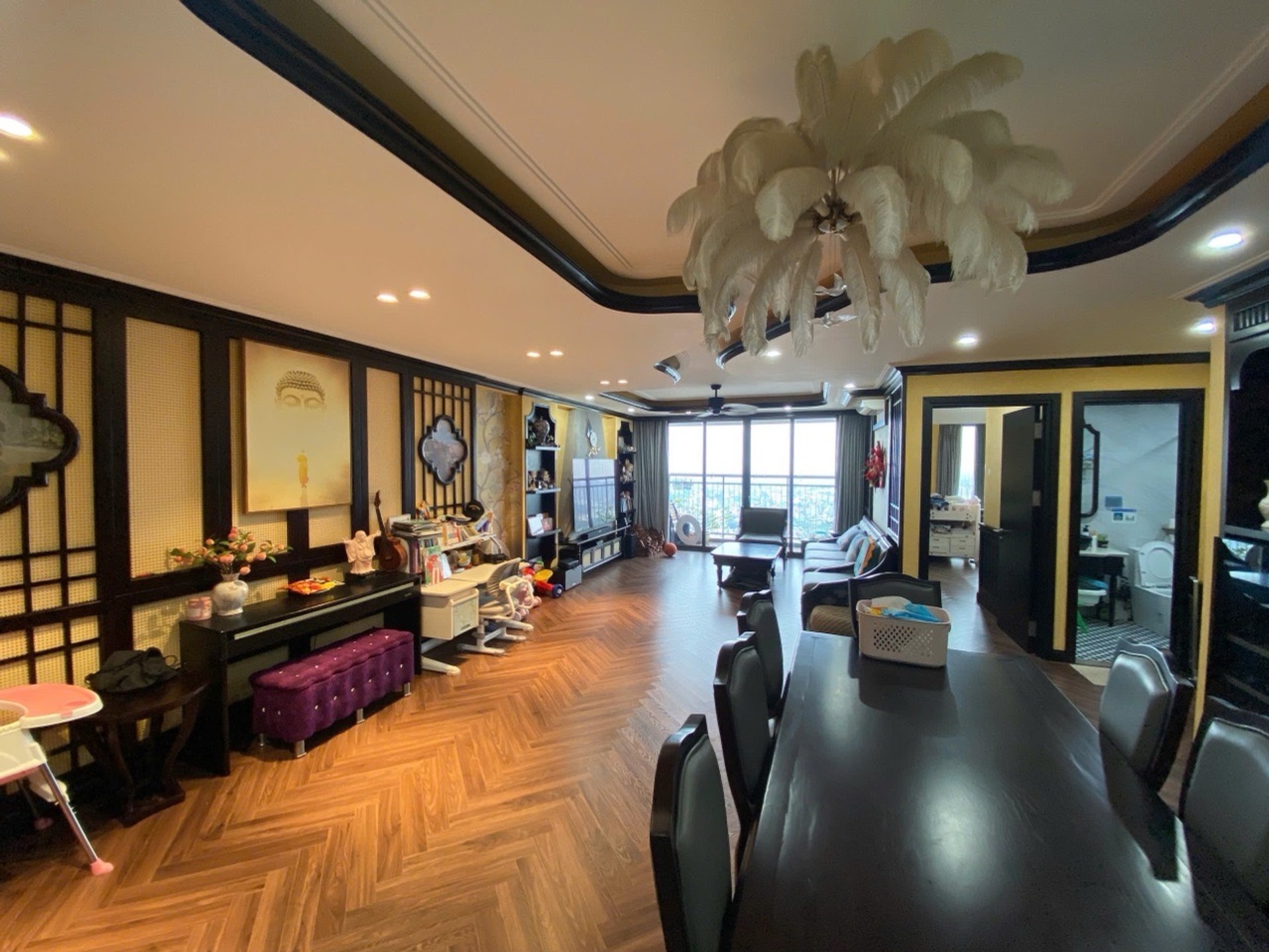 Bán chung cư Mipec Riverside, Long Biên – 3PN,2WC | 141m2 | Giá 16,8 tỷ – Lô góc, View sông Hồng, Nội thất tiền tỷ - Ảnh 9